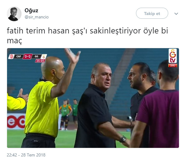 Tunus'ta sert maç: Fatih Terim sahaya girdi - Resim : 2