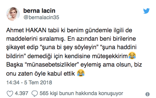 Berna Laçin'den Ahmet Hakan'a yanıt - Resim : 2