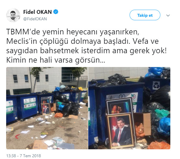 Davutoğlu portresi Meclis çöplüğünde - Resim : 2