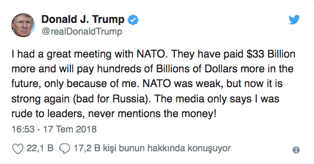 Donald Trump'tan NATO açıklaması - Resim : 1