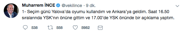 İnce'den seçim gecesi kaçırıldığı iddialarına yanıt - Resim : 2