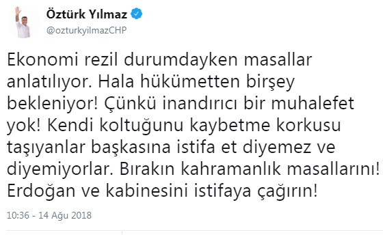 Öztürk Yılmaz: Erdoğan ve kabinesini istifaya çağırın - Resim : 1