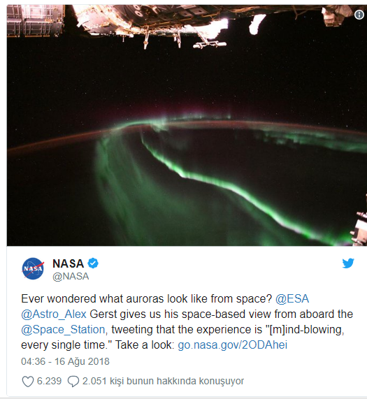 NASA'dan heyecanlandıran fotoğraf! - Resim : 1