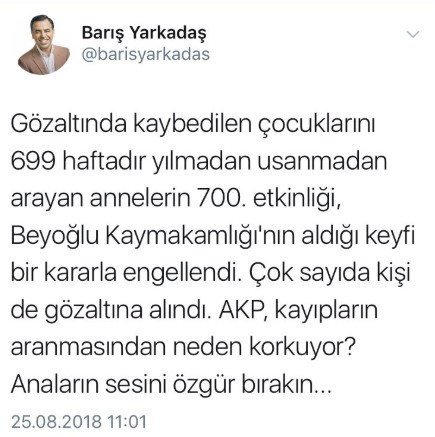 'Anaların sesini özgür bırakın...' - Resim : 2