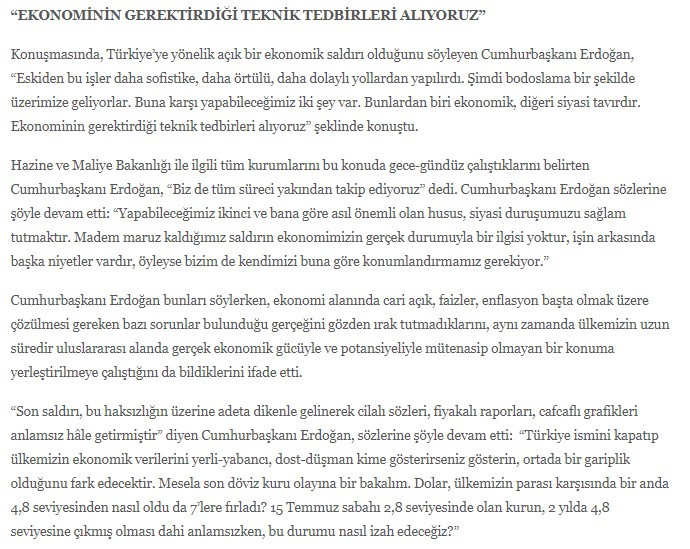 Cumhurbaşkanlığı sitesinde Erdoğan'ın o sözlerine sansür - Resim : 5