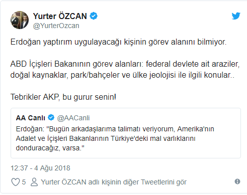 Erdoğan'ın ABD'ye yaptırım kararına CHP'den ilk yorum - Resim : 2