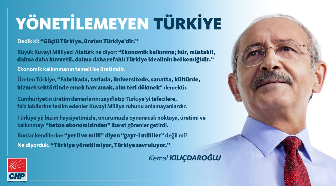 Kılıçdaroğlu'ndan Kuvayi Milliye göndermeli ekonomi eleştirisi - Resim : 1
