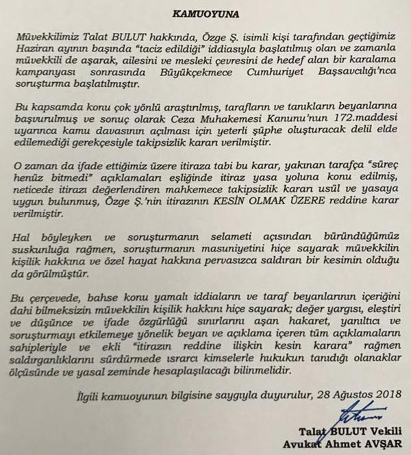 Talat Bulut soruşturmasında yeni gelişme! - Resim : 1