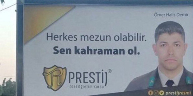 Tepki çeken Ömer Halisdemir reklamı - Resim : 1