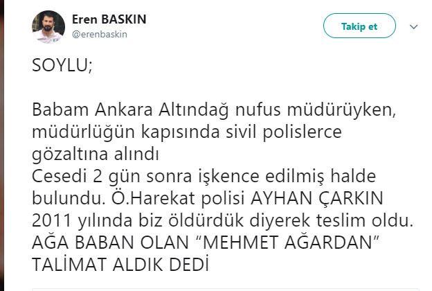 Soylu'ya Mehmet Ağar göndermeli cevap: Ağa baban... - Resim : 2