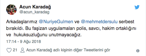 Nuriye Gülmen ve Mehmet Dersulu serbest bırakıldı - Resim : 1