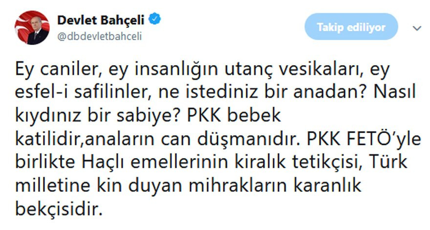 Bahçeli’den şehit anne ve bebeği ile ilgili açıklama - Resim : 1