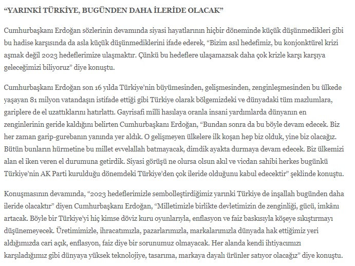 Cumhurbaşkanlığı sitesinde Erdoğan'ın o sözlerine sansür - Resim : 9