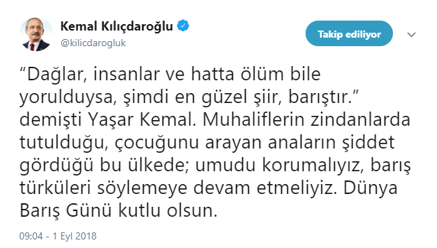 Kılıçdaroğlu'ndan 'barış' mesajı - Resim : 1