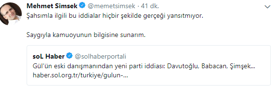 Mehmet Şimşek'ten yeni parti iddiasına yanıt - Resim : 2