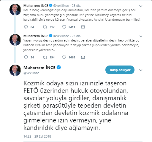 Muharrrem İnce: Yine kandırıldık diye ağlamayın - Resim : 1