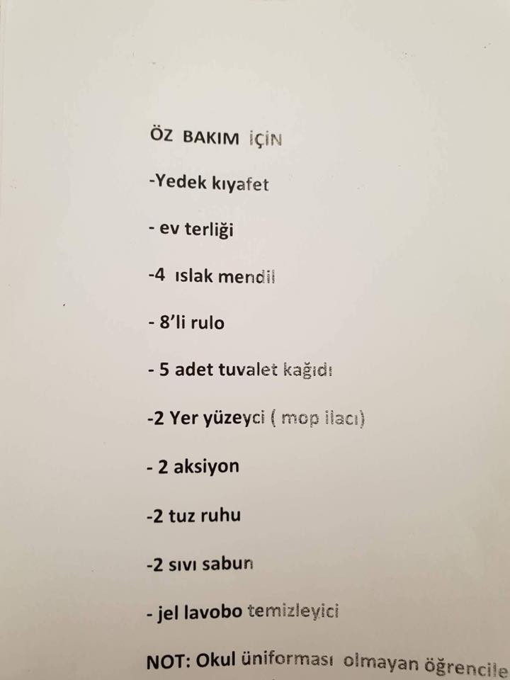 Öğrencilerden istenenler tartışma yarattı - Resim : 2