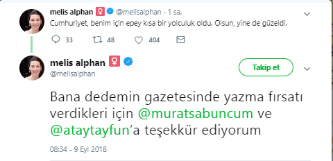 Melis Alphan ve Çiğdem Toker'den Cumhuriyet kararı - Resim : 1