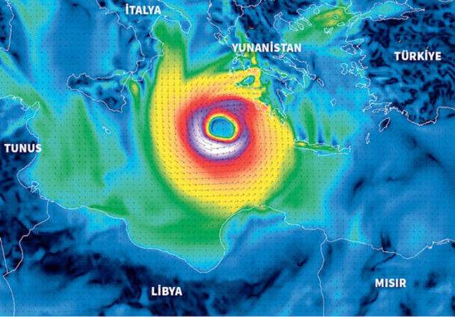 Önce Yunanistan'ı vurdu! Kırbaç Kasırgası Türkiye'ye geliyor - Resim : 1