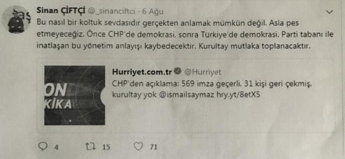 CHP'de kurultay isteyen genç delege disipline sevk edildi - Resim : 2