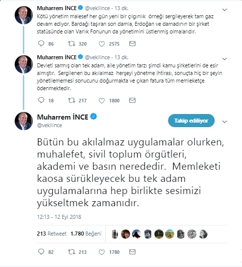 İnce'den sert tepki: Bardağı taşıran son damla - Resim : 1