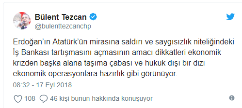 Erdoğan'ın İş Bankası açıklamalarına CHP'den ilk yanıt - Resim : 3