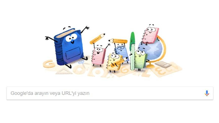 İşte Google’ın okulun ilk günü Doodle’ı - Resim : 1