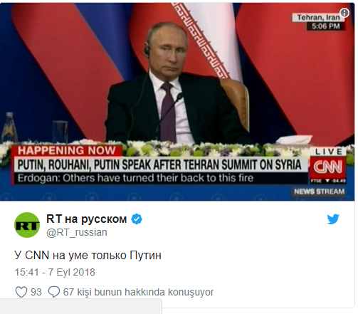 Russia Today, CNN'in Erdoğan hatasıyla dalga geçti - Resim : 1