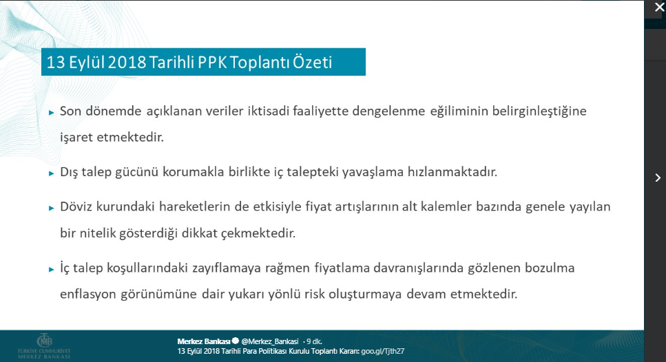 Merkez Bankası'ndan Türk Lirası kararı - Resim : 1