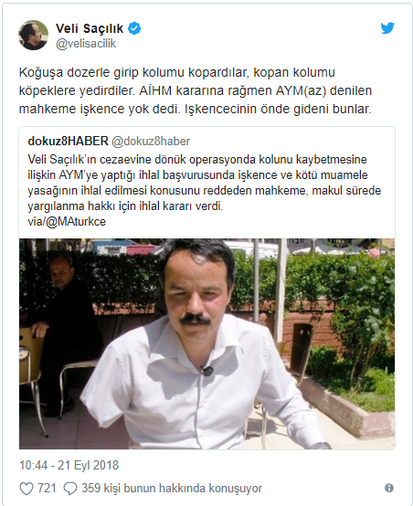 AYM'den Veli Saçılık kararı - Resim : 1