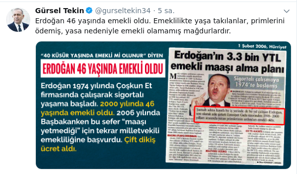 Emeklilikte yaşa takılanları eleştiren Erdoğan kaç yaşında emekli oldu? - Resim : 1