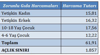 Açlık sınırı 15 yılda 4.5 kat arttı - Resim : 1