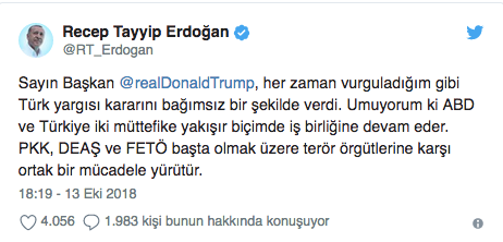 Erdoğan'dan Trump'a jet yanıt: Türk yargısı... - Resim : 2