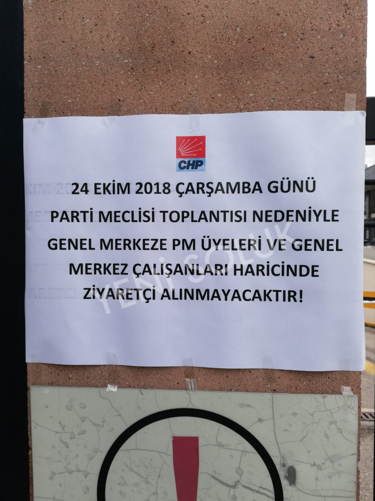 CHP Genel Merkezi'ne ziyaretçi yasağı! - Resim : 1