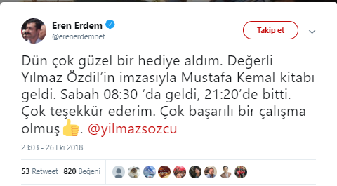 Eren Erdem'e 'Mustafa Kemal' sürprizi - Resim : 1