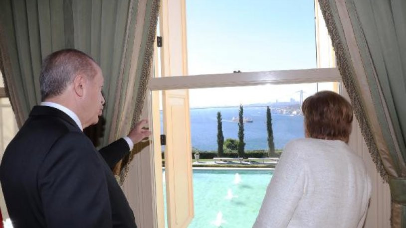 Erdoğan, Merkel'i kabul etti - Resim : 1