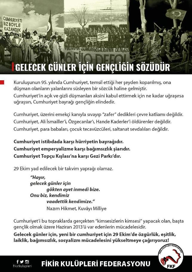 29 Ekim için bildiri dağıtan gençlere gözaltı - Resim : 2