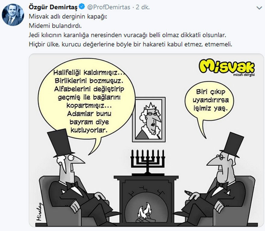 Yandaş mizah dergisinin 29 Ekim karikatürüne sert tepki - Resim : 1