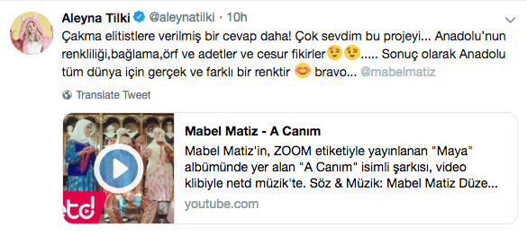 Aleyna Tilki'den Mabel Matiz'e: Çakma elitistlere... - Resim : 1