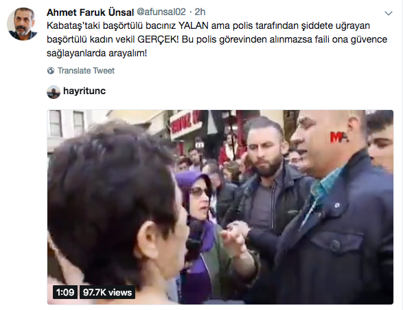 AKP'li eski vekil: Kabataş'taki başörtülü bacınız yalan... - Resim : 1