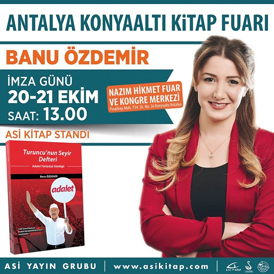 Banu Özdemir, Antalya'da okurlarıyla buluşacak - Resim : 1