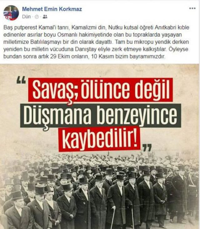 Atatürk'e hakaret etmişti... O isim görevden uzaklaştırıldı - Resim : 1