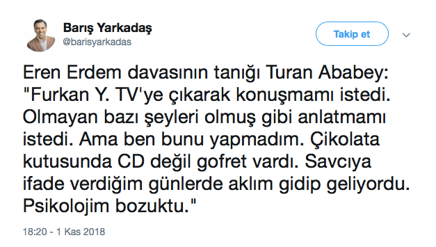 Eren Erdem davasında şok ifade! - Resim : 1