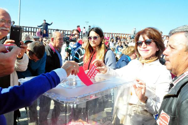 Taş ocağına temsili referandum ile 'hayır' dediler - Resim : 4