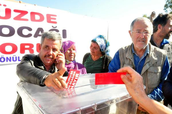 Taş ocağına temsili referandum ile 'hayır' dediler - Resim : 2