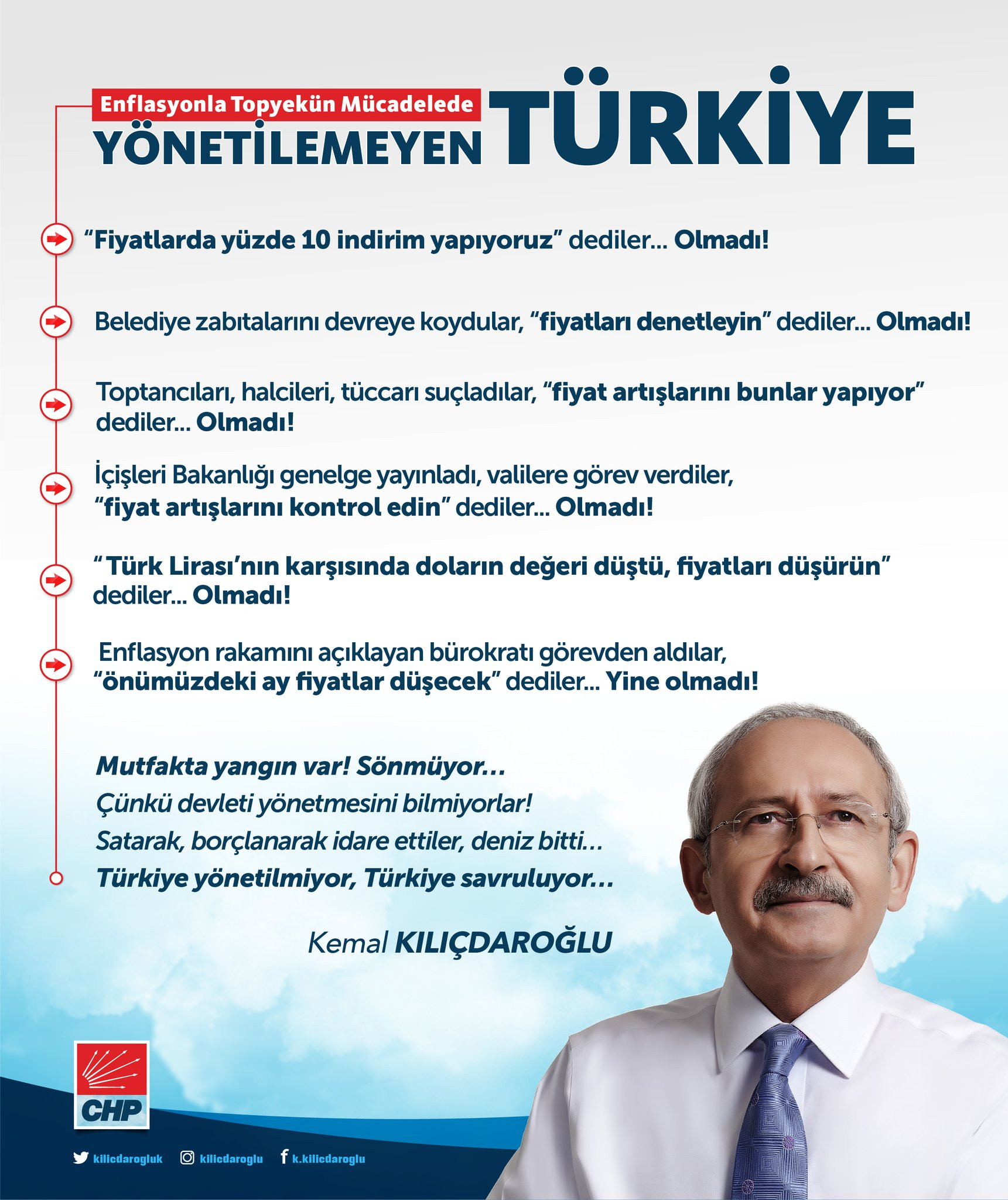 Kılıçdaroğlu: 'Mutfakta yangın var, sönmüyor!' - Resim : 1
