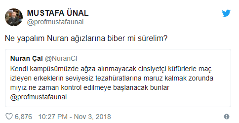 Kadın öğrencilerden rektöre biberli tepki - Resim : 1