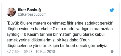 İlker Başbuğ'dan 10 Kasım mesajı: Matem gerekmez! - Resim : 1