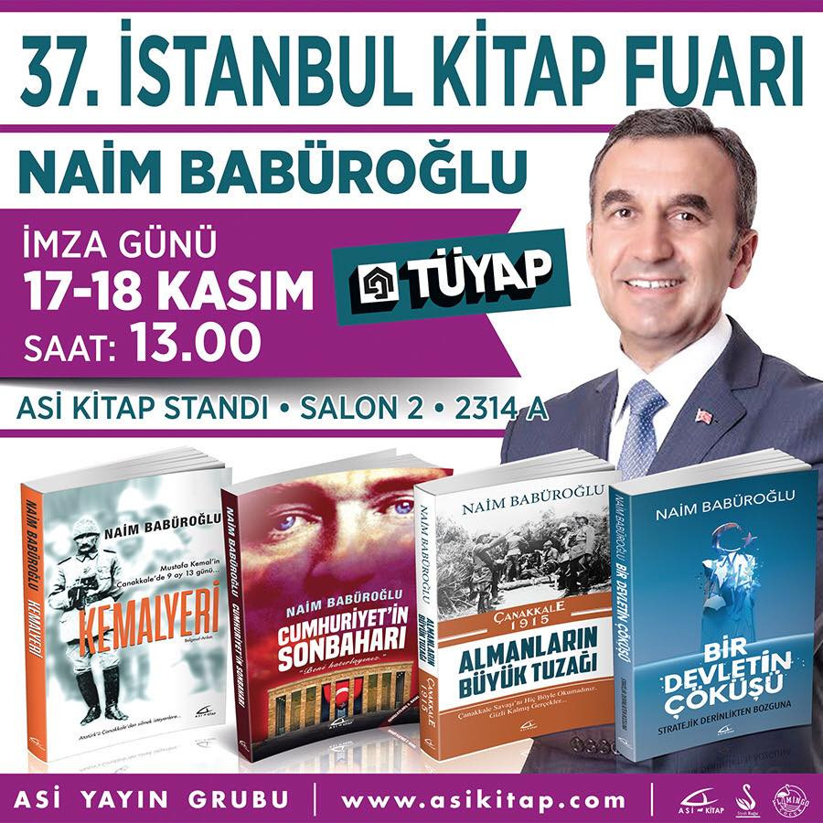 Naim Babüroğlu, kitaplarıyla TÜYAP'ta - Resim : 1