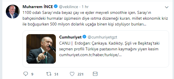 Muharrem İnce'den Erdoğan'a jet yanıt - Resim : 1